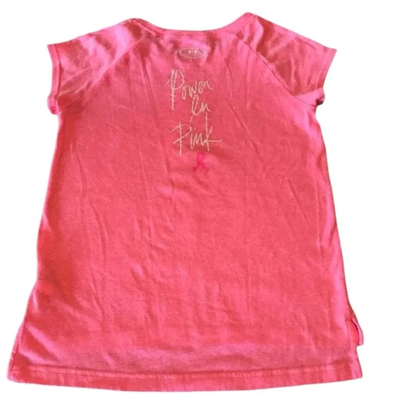 Under Armour Pink Girl’s Tee. Size Medium - Picture 2 of 4